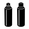 vector spray can black symbol