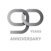90 years anniversary symbol vector