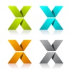 X paper letter symbol vector
