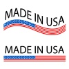 made in USA flag icon vector
