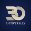 30 years anniversary paper number vector