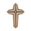 wooden christian cross vector