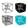 abstract hypercube simple symbol vector
