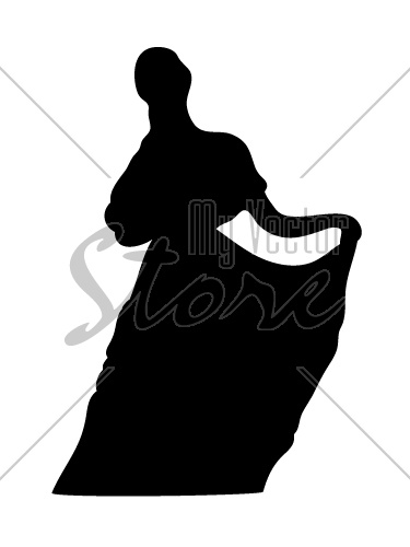 vector Lady silhouette