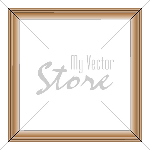 vector Simple wood frame