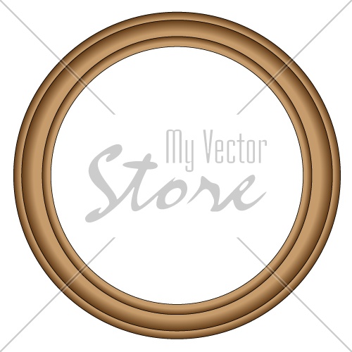 vector Simple wood frame