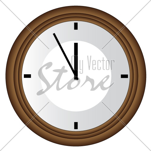 vector Wall clock