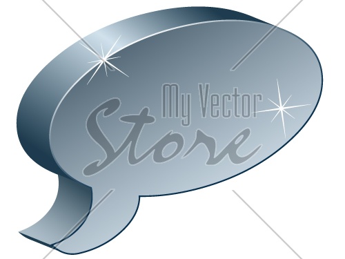 vector metallic chat box