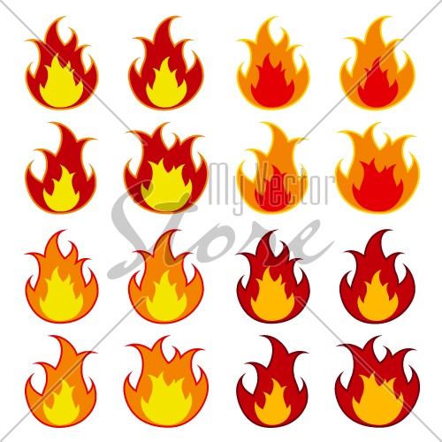 vector fire flames