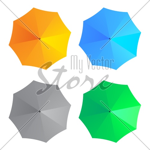 vector umbrellas