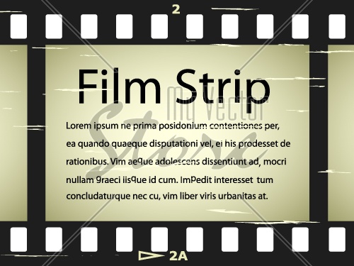 vector scratched film strip