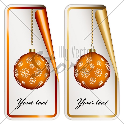 vector christmas stickers