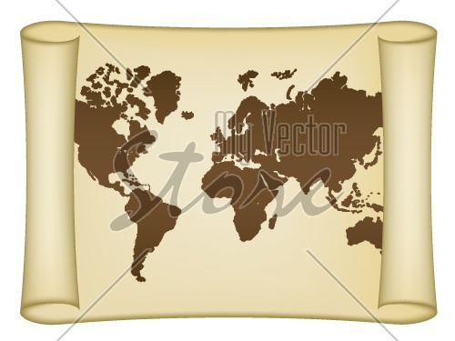 Vector historical world map