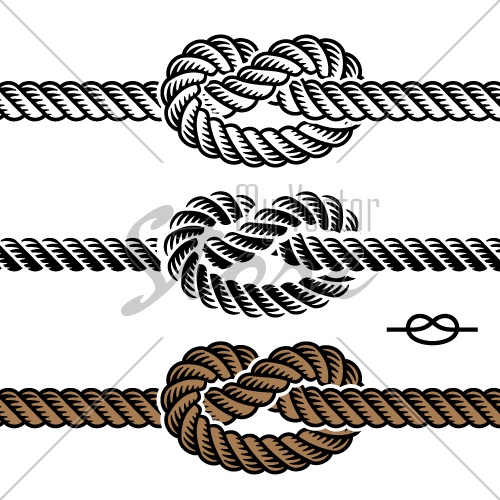 vector black rope knot symbols - Illustration #2927 - My Vector Store