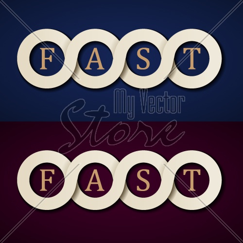 vector fast paper icons design template