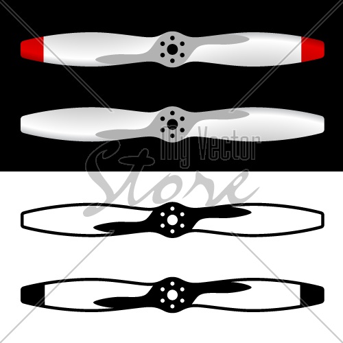 vector airplane propellers
