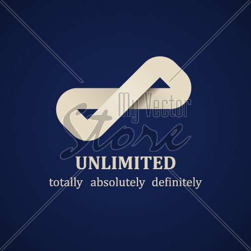 vector abstract unlimited symbol design template