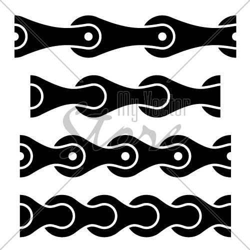 vector black chain seamless symbols