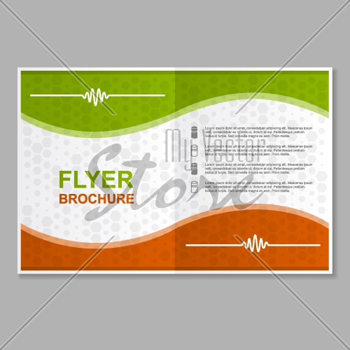 flyer brochure booklet report layout template vector EPS10