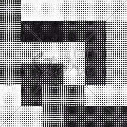 halftone seamless square background vector