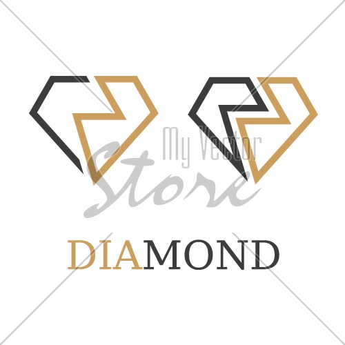 diamond simple symbol vector