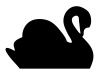 vector Swan silhouette