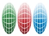 vector colored globes