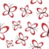 vector red butterflies seamless