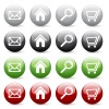 Vector glossy web buttons