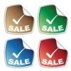 vector sale colored stickers