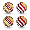 vector abstract globes