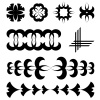 vector black design tattoo elements
