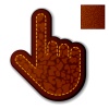 vector leather click hand cursor