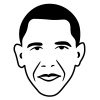 vector Barack Obama - president of USA