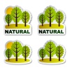 vector natural tree forest stickers