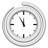 Vector clock face icon