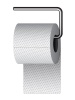 vector toilet paper on chrome holder