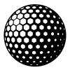 vector golf ball symbol