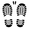 vector clean shoe imprint