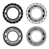 vector radial tubeless tyre symbols