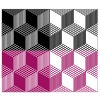 vector monochrome seamless 3d cube pattern