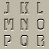 vector stone carved alphabet font - part 2