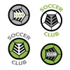 vector soccer club emblem ball shoelace