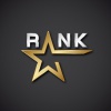 EPS10 vector rank golden star inscription icon