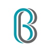 vector twisted letter B icon