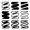 vector tension spring black icons
