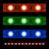EPS10 vector glowing LED light strip seamless