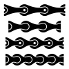 vector black chain seamless symbols