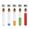vector test tubes percent infographic