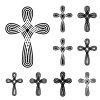 vector christian cross ornamental knot symbol
